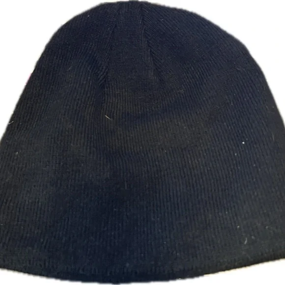 NWT Black Beanie with Skull and Wings Design - Picture 2 of 2
